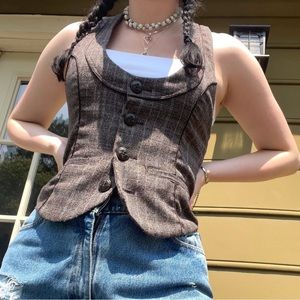 Vintage waistcoat vest / corset